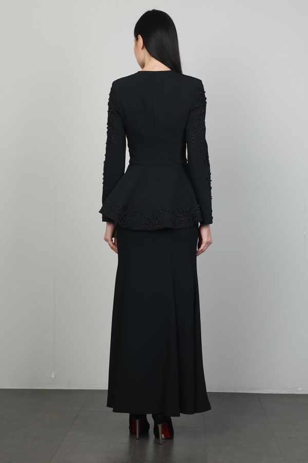 Picture of Nexx 30378 BLACK WOMANS SKIRT SUIT 