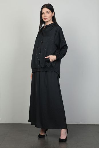 Picture of Nexx 30389 BLACK WOMANS SKIRT SUIT 