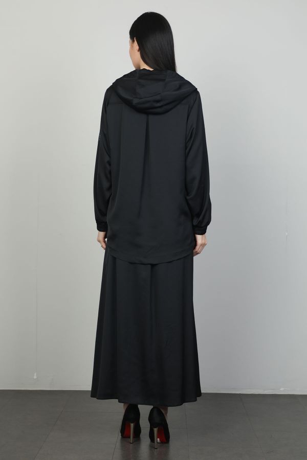 Picture of Nexx 30389 BLACK WOMANS SKIRT SUIT 