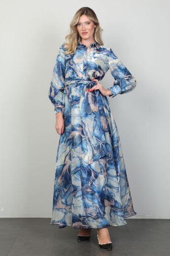 Picture of Dawn Line 65014 BLUE Women Dress