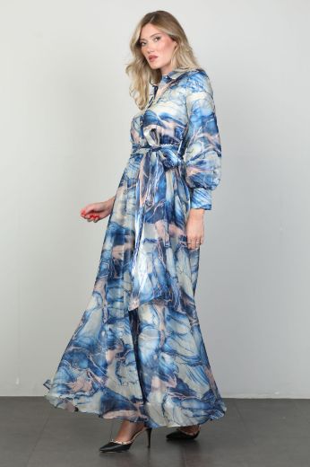 Picture of Dawn Line 65014 BLUE Women Dress