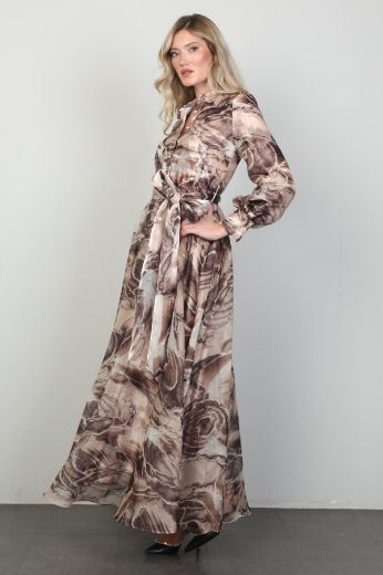 Picture of Dawn Line 65014 BROWN Women Dress