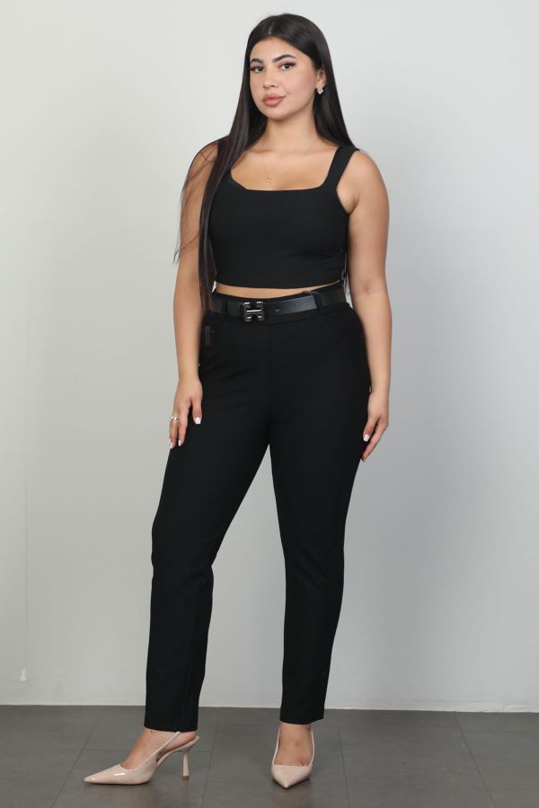 Picture of Extenzi 1363xl BLACK Plus Size Women Pants 