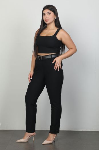 Picture of Extenzi 1363xl BLACK Plus Size Women Pants 