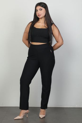 Picture of Extenzi 1355xl BLACK Plus Size Women Pants 