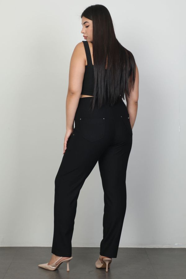 Picture of Extenzi 1355xl BLACK Plus Size Women Pants 