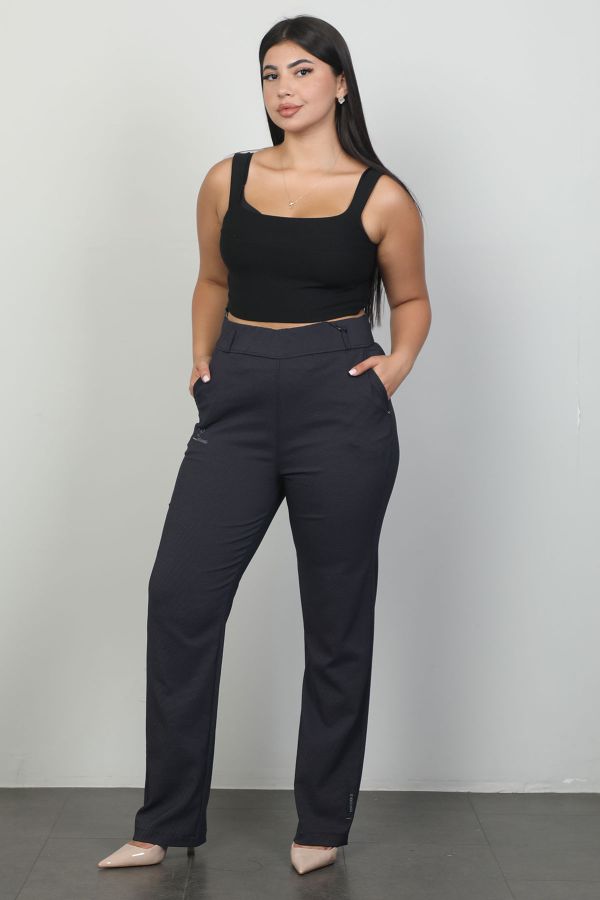 Picture of Extenzi 3886xl GREY Plus Size Women Pants 