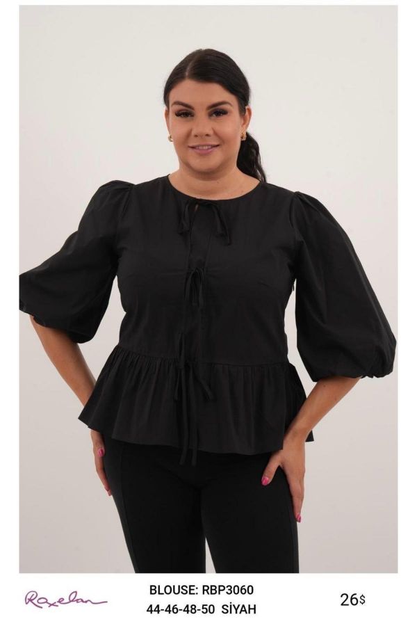 Picture of ROXELAN RBP3060 BLACK Women Blouse