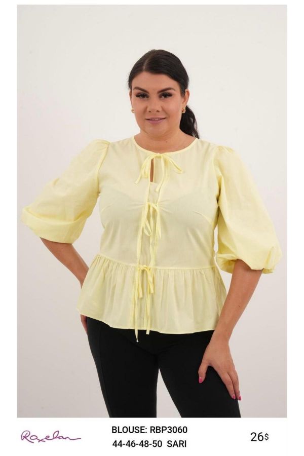 Picture of ROXELAN RBP3060 YELLOW Women Blouse