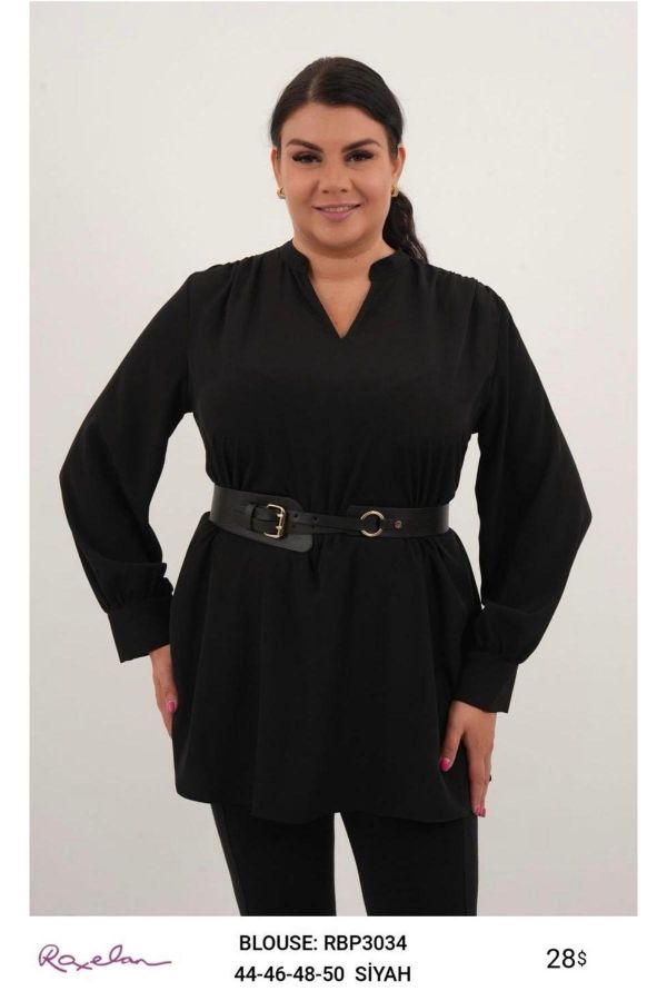 Picture of ROXELAN RBP3034 BLACK Women Blouse