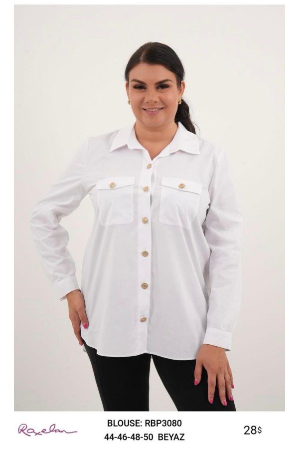 Picture of ROXELAN RBP3080 ECRU Women Blouse