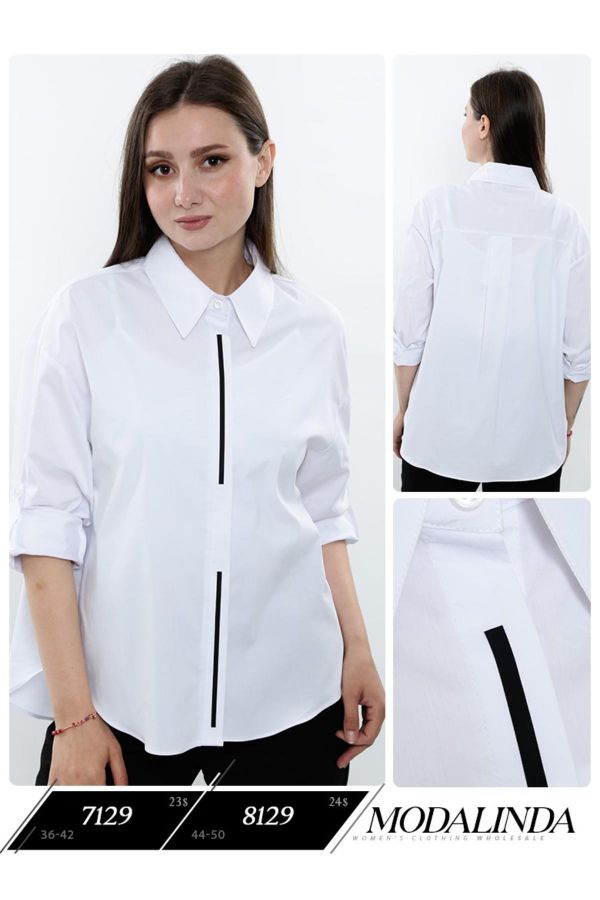 Picture of Modalinda 7129 ECRU Women Blouse