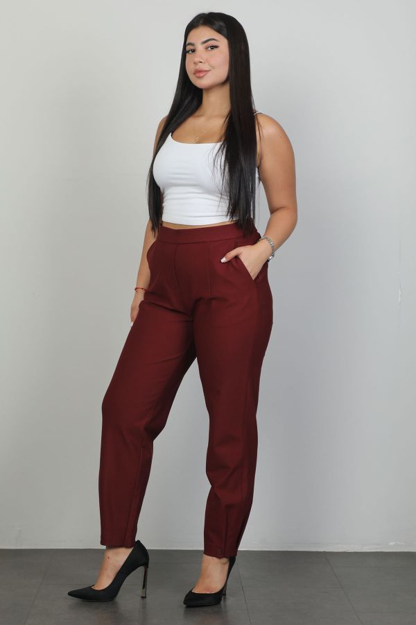 Picture of Galife 66900xl BURGUNDY Plus Size Women Pants 