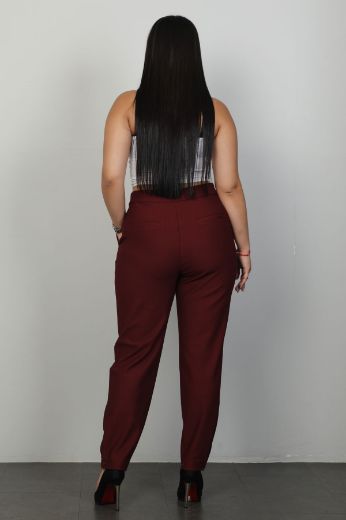 Picture of Galife 66900xl BURGUNDY Plus Size Women Pants 