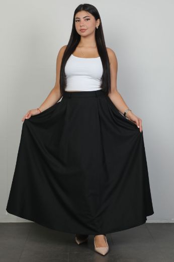 Picture of Lome LM256xl BLACK  Plus Size Women Skirt 