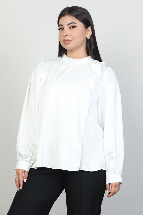 Picture of Lome LM151xl ECRU Plus Size Women Shirt 