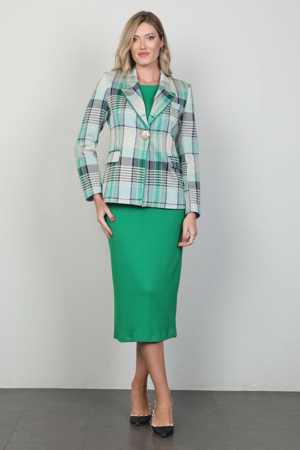 Picture of Ultramaxx 8480 GREEN WOMANS SKIRT SUIT 