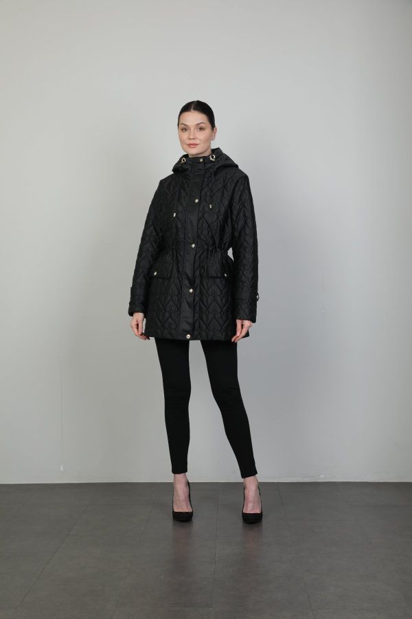 Picture of Icon 557 BB BLACK Women Puffer Coat