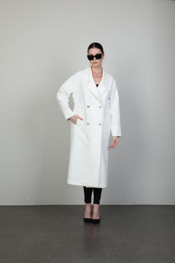 Picture of Icon 486 KB WHITE Women Trenchcoat