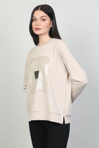 Butella 16149 BEJ Kadın Sweatshirt resmi