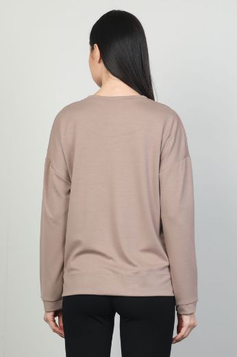 Picture of Butella 16202 MINK Women Sweatsihrt