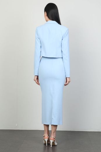 Picture of Green World 8464 LIGHT BLUE Women Dress