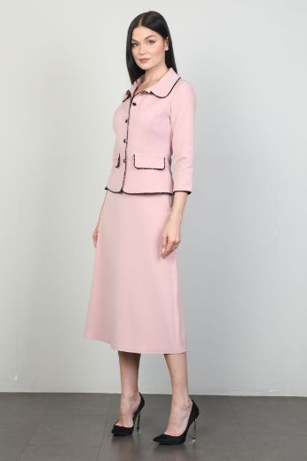 Picture of Green World 8399 POWDER WOMANS SKIRT SUIT 