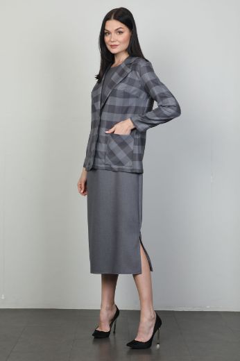 Picture of Ventura 3434 GREY WOMANS SKIRT SUIT 