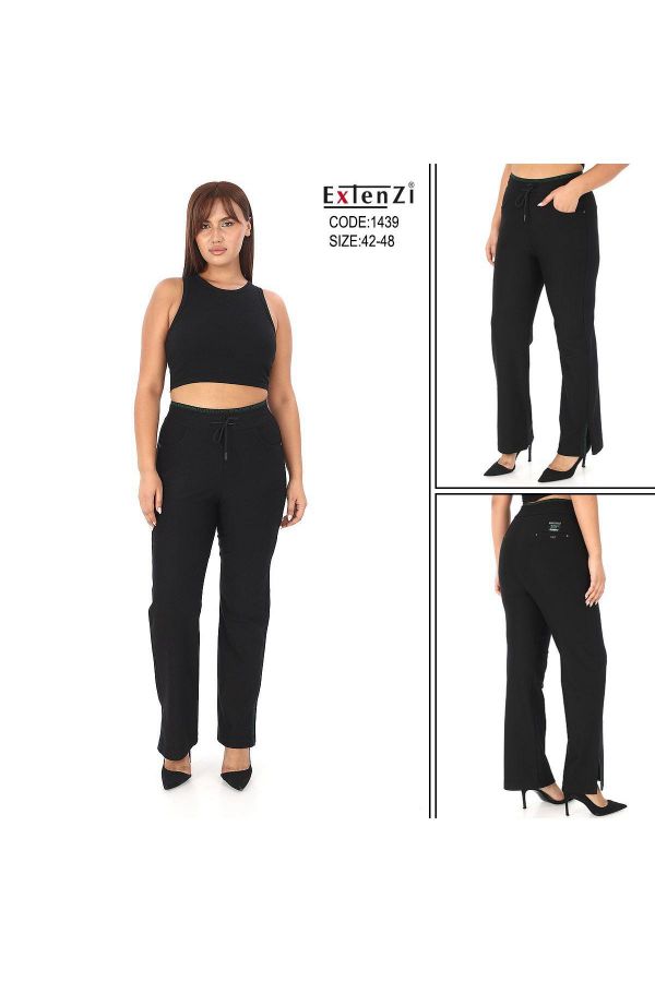 Picture of Extenzi 1439xl BLACK Plus Size Women Pants 