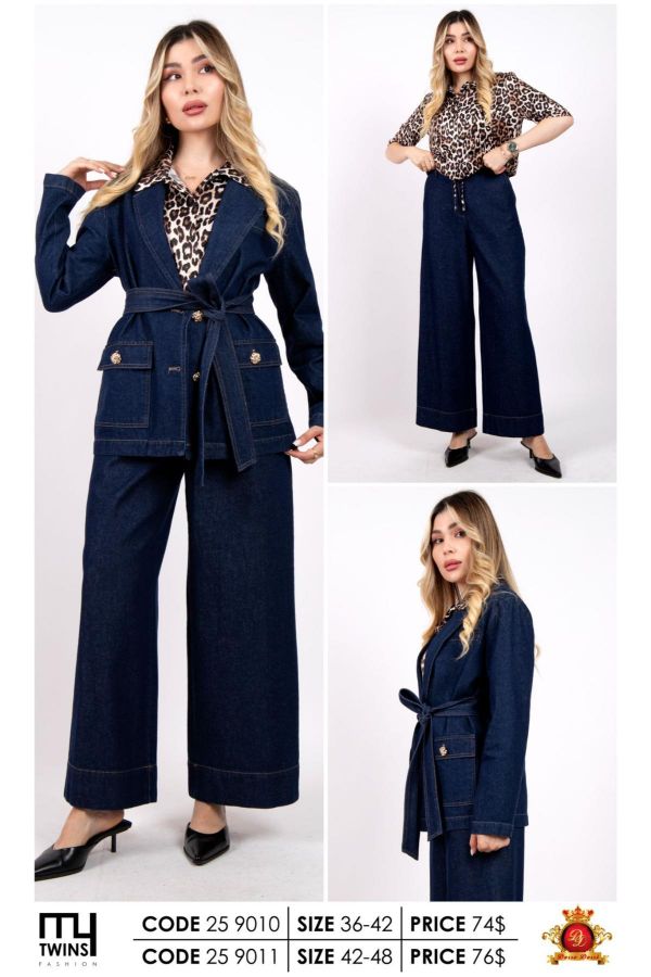 Picture of My Twins 259010 NAVY BLUE Women Suit