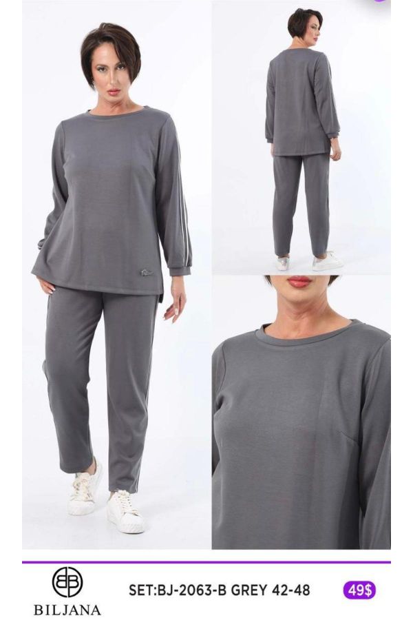 Picture of Biljana 2063xl GREY Plus Size Women Suit