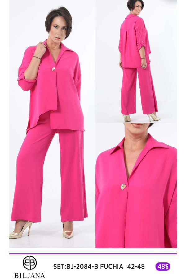 Picture of Biljana 2084xl FUCHSIA Plus Size Women Suit