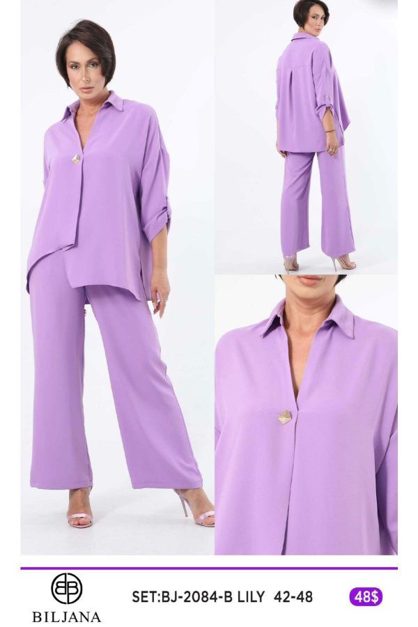 Picture of Biljana 2084xl LILAC Plus Size Women Suit