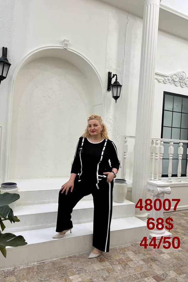 Picture of Dalida 48007xl BLACK Plus Size Women Suit