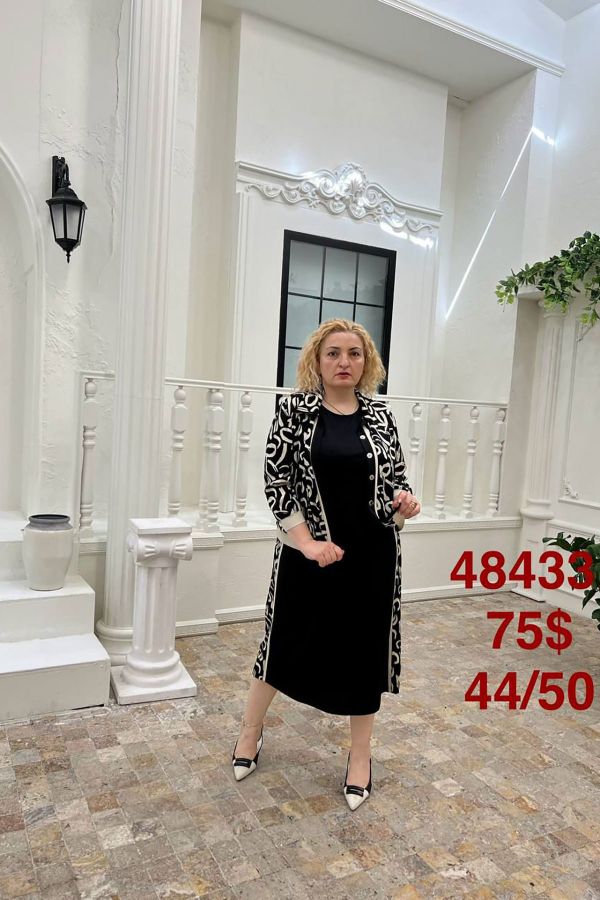 Dalida 48433xl SIYAH Büyük Beden Kadın Elbise resmi