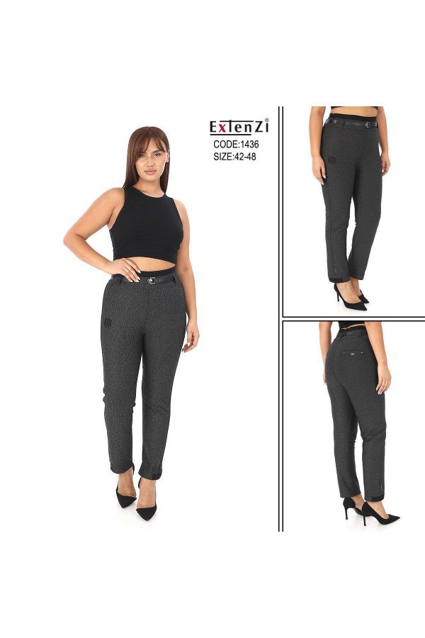 Picture of Extenzi 1436xl GREY Plus Size Women Pants 