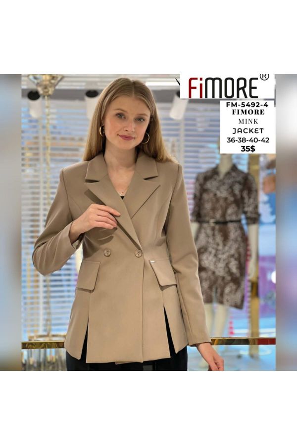 Picture of Fimore 5492-4 BROWN Women Jacket