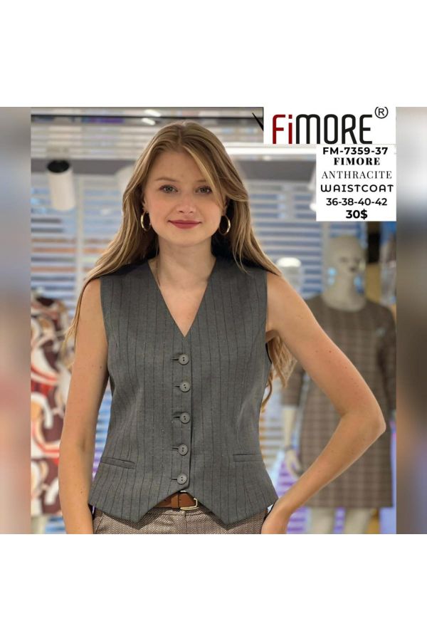 Picture of Fimore 7359-37 ANTHRACITE Women Vest