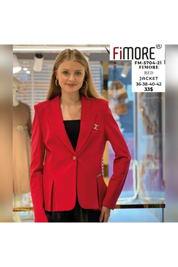 Picture of Fimore 5704-21 RED Women Jacket