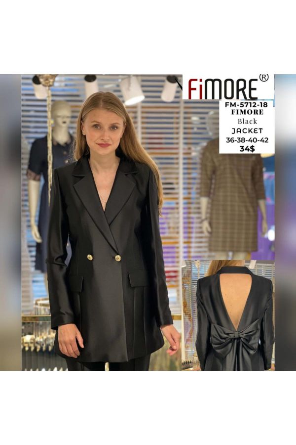 Picture of Fimore 5712-18 BLACK Women Jacket