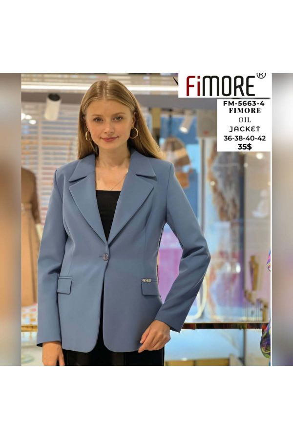 Picture of Fimore 5663-4 INDIGO Women Jacket