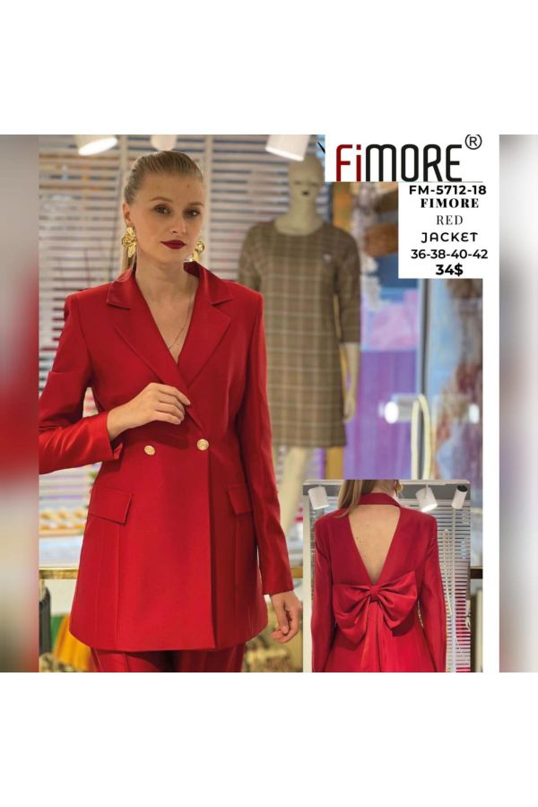 Picture of Fimore 5712-18 RED Women Jacket