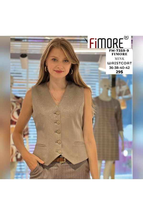 Picture of Fimore 7359-9 BEIGE Women Vest