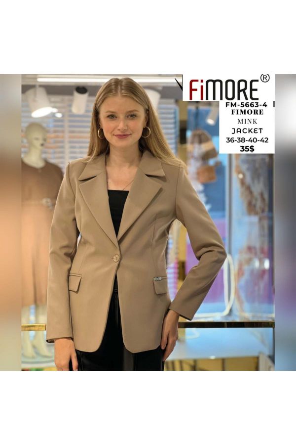 Picture of Fimore 5663-4 LIGHT BROWN Women Jacket