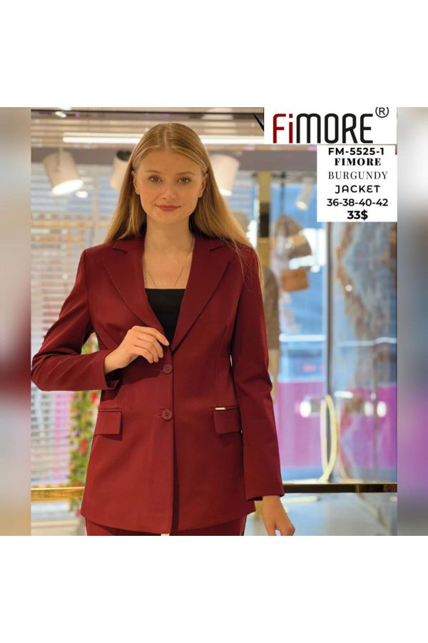 Picture of Fimore 5525-1 RED Women Jacket