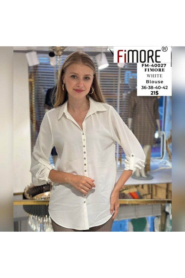 Picture of Fimore 40027 ECRU Women Blouse