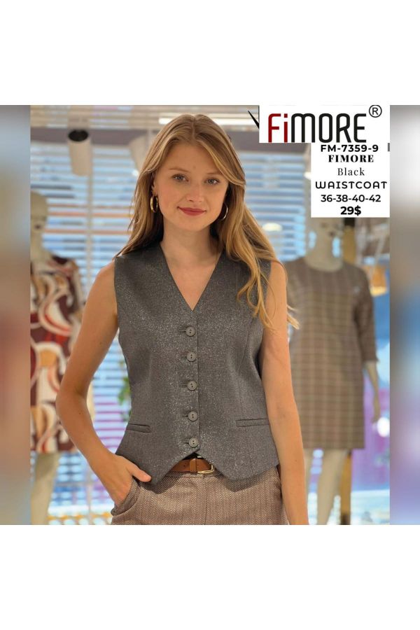 Picture of Fimore 7359-6 ANTHRACITE Women Vest