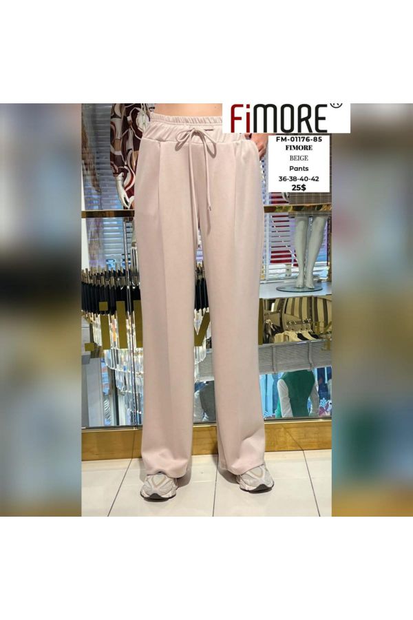 Picture of Fimore 01176-85 BEIGE Women's Trousers