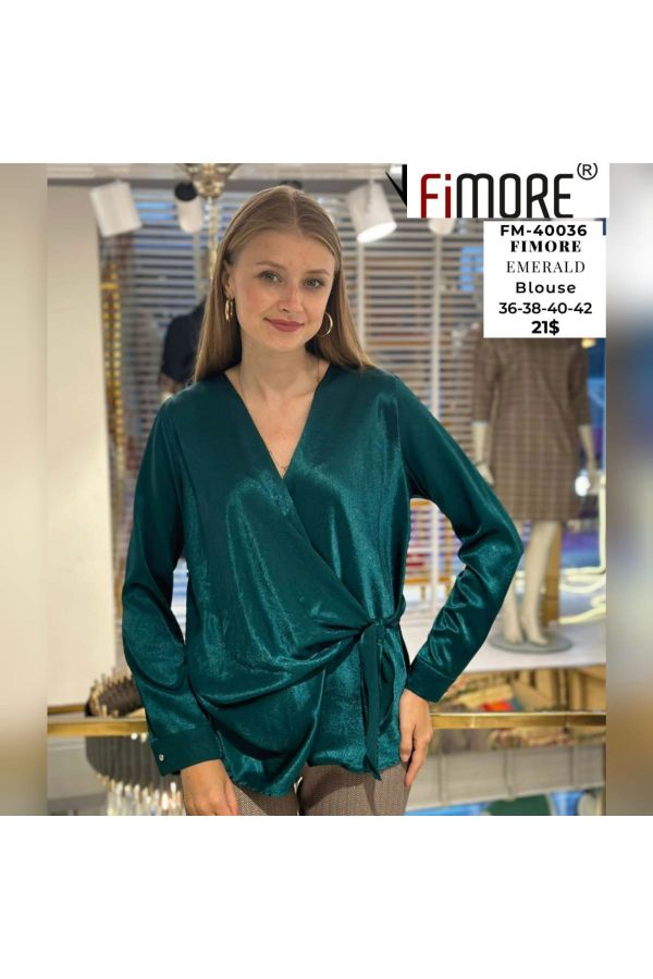 Fimore 40036 YESIL Kadın Bluz resmi