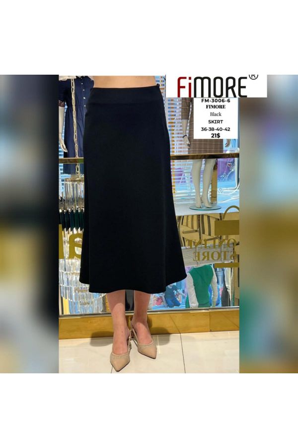 Picture of Fimore 3006-6 BLACK Women Skirt